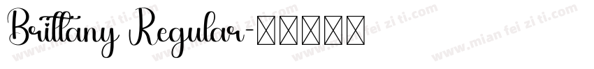 Brittany Regular字体转换